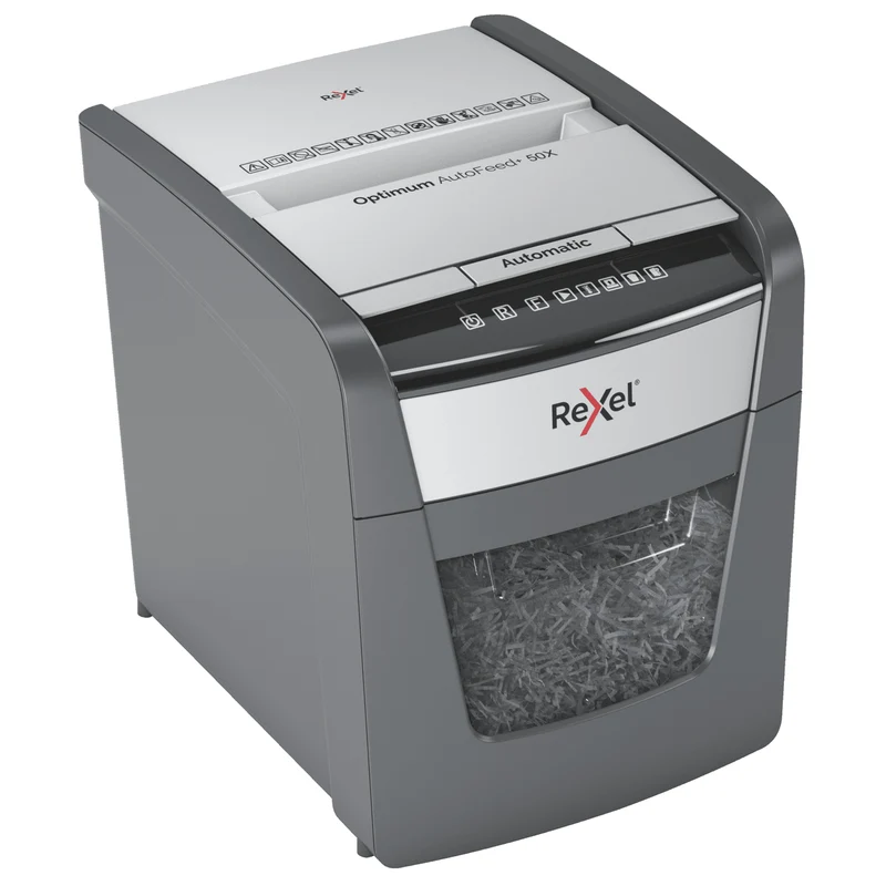 Rexel Optimum Autofeed+ 50x Automatic Cross Cut Paper Shredder