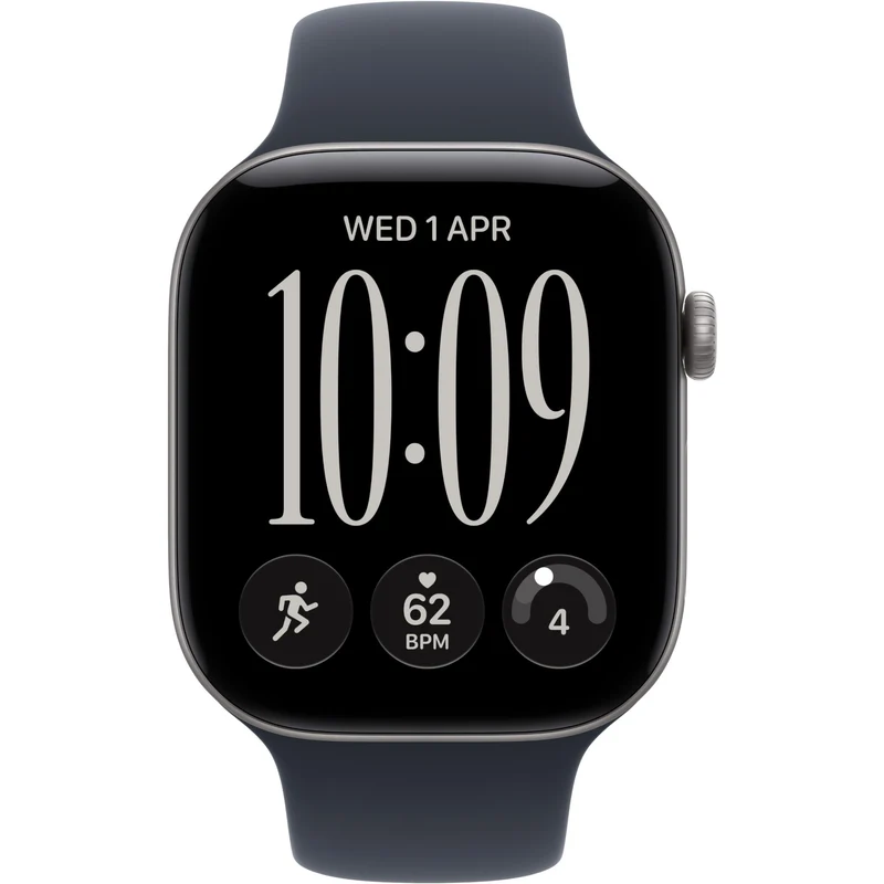 Apple Watch Series 12 46mm Space Grey Aluminium Case GPS Sport Band (M/L) [Navy Blue]