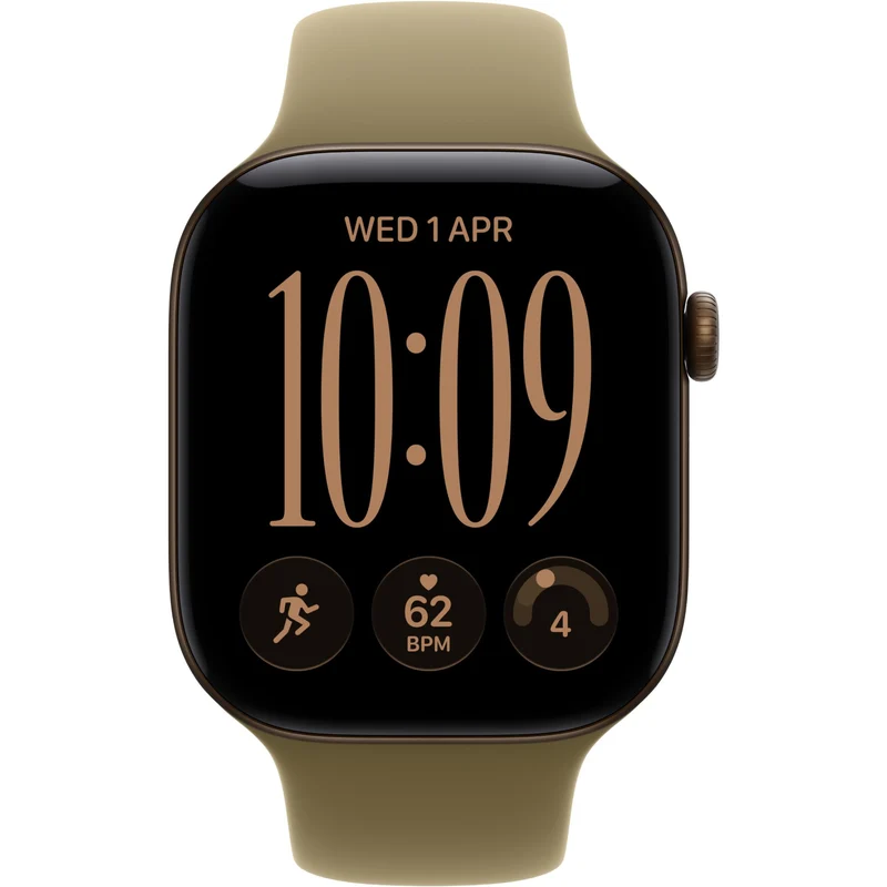 Apple Watch Series 12 42mm Dark Bronze Aluminium Case GPS Sport Band (M/L) [Olive]