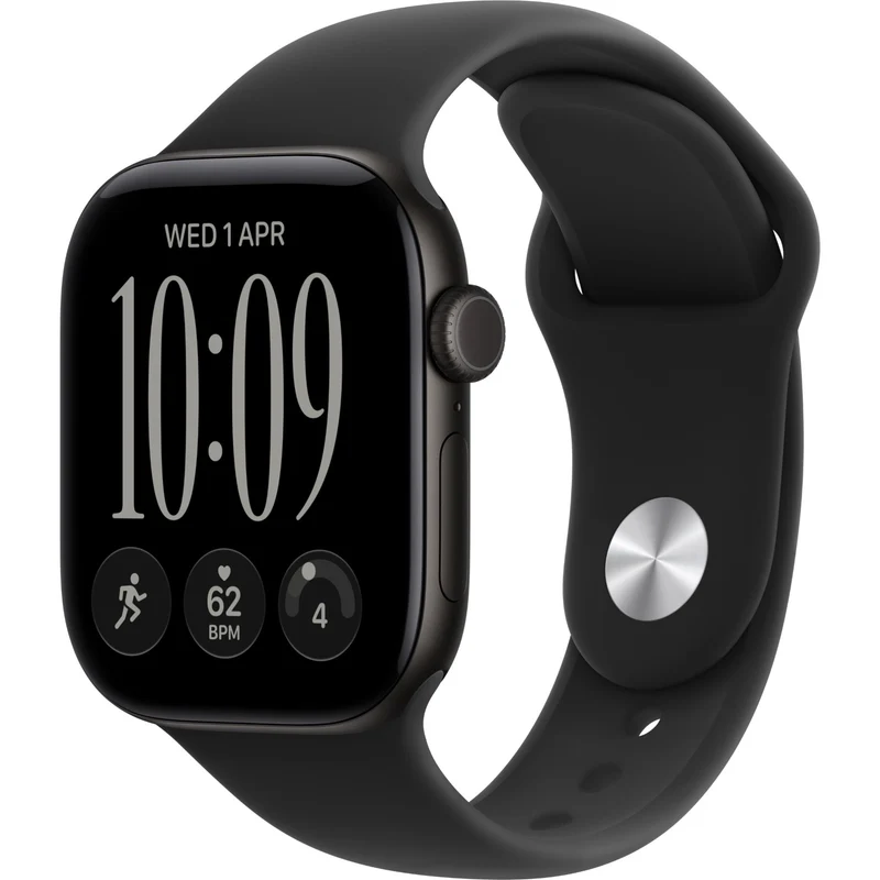 Apple Watch Series 12 42mm Black Aluminium Case GPS Sport Band (M/L) [Black]