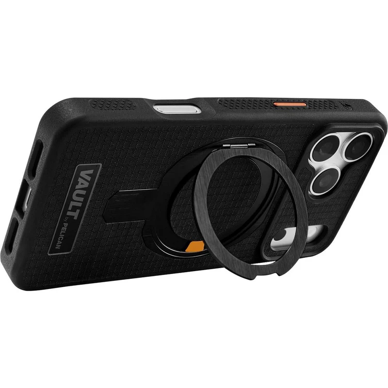 Pelican Vault MagSafe Stand Case for iPhone 18 Pro Max (Black)