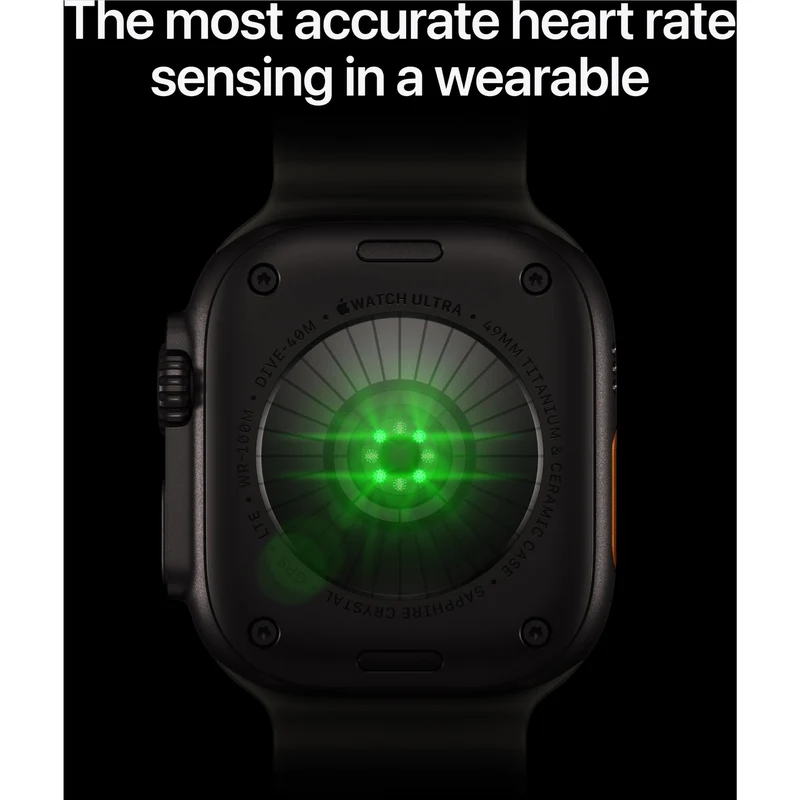 Apple Watch Ultra 4 49mm Natural Titanium Case GPS + Cellular with Translucent Ocean Band (Grey)