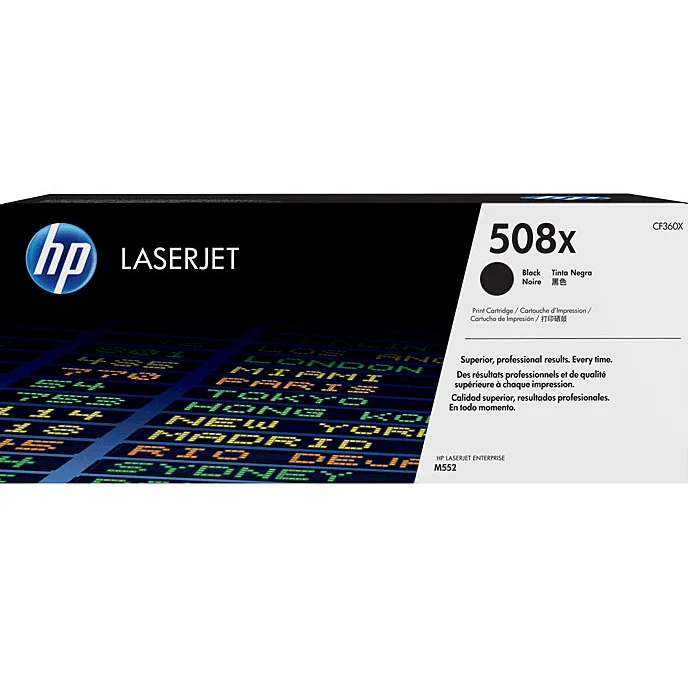 HP 508X Toner Ink Cartridge High Yield Black LaserJet Genuine CF360X