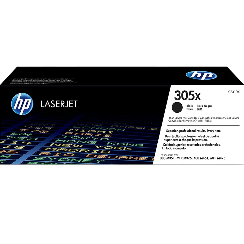 HP 305X Toner Ink Cartridge High Yield CE410X Black Genuine Original