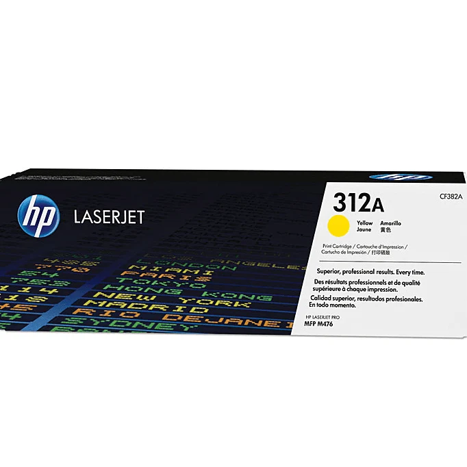 HP 312A Toner Ink Cartridge Yellow LaserJet Genuine CF382A