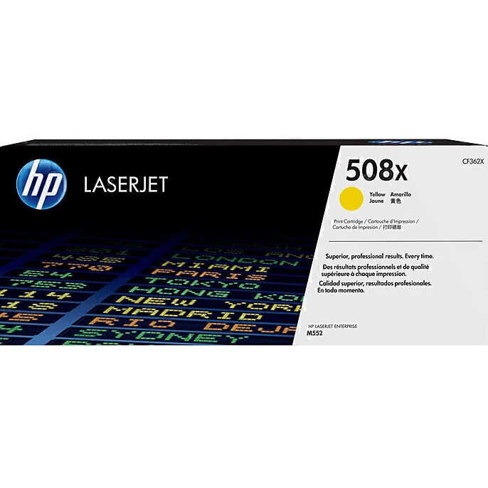 HP 508X Toner Ink Cartridge High Yield Yellow CF362X LaserJet Genuine