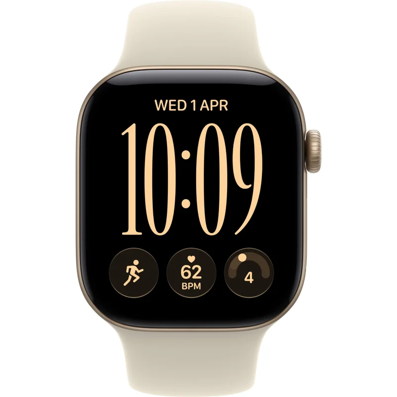 Apple Watch Series 12 42mm Light Gold Aluminium Case GPS Sport Band (S/M) [Sand]