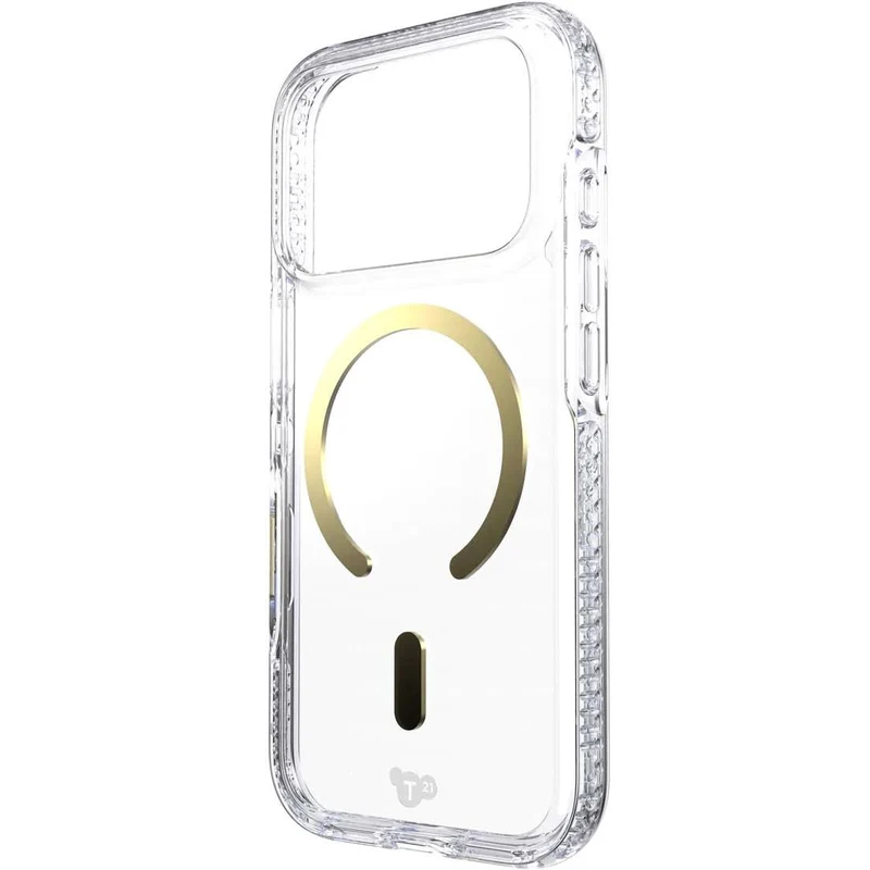 Tech21 EvoCrystal MagSafe Case for iPhone 18 Pro (Clear/Gold)